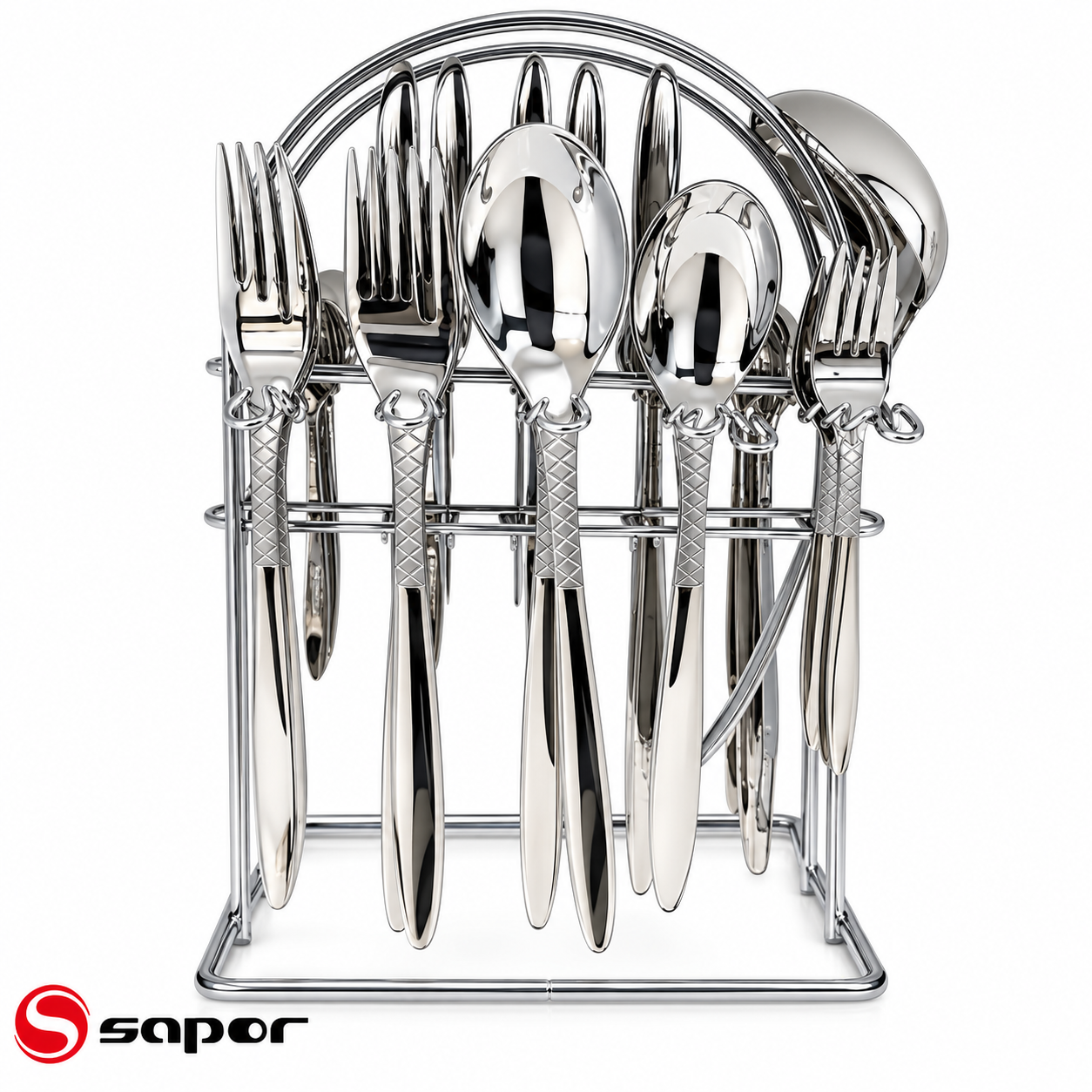 سرویس قاشق و چنگال ۳۹ پارچه ساپر Sapor مدل Sa-1190