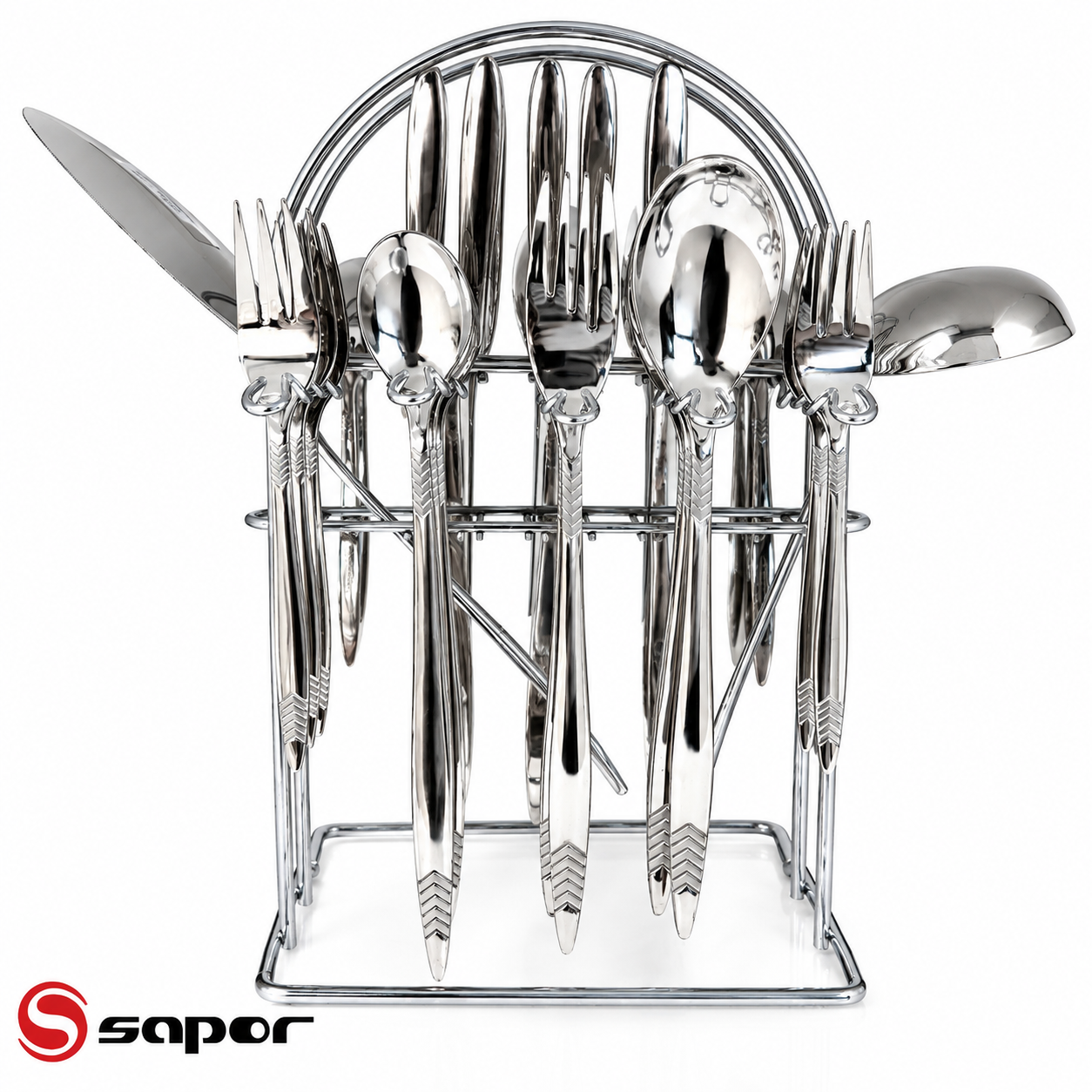 سرویس قاشق و چنگال ۳۹ پارچه ساپر Sapor مدل Sa-1690
