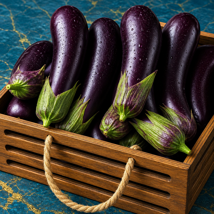 میوه مصنوعی بادمجان درجه یک سنگین وارداتی