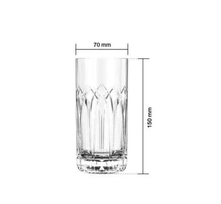 لیوان اوشن تایلند OCEAN TRAZE PST Hi Ball 350m بسته ۶ عددی